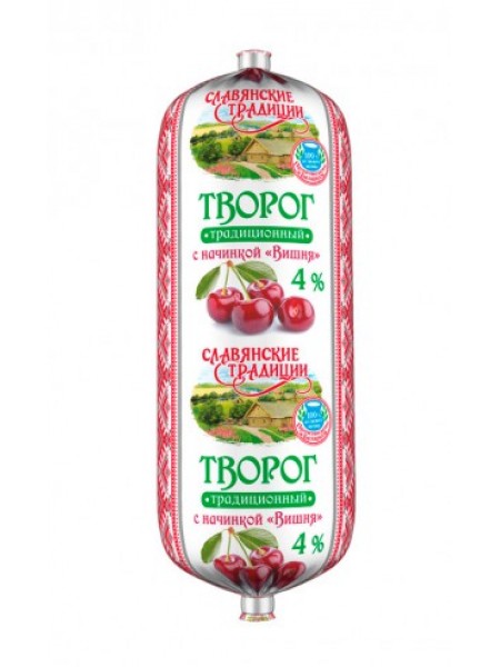 Творог Славянские Традиции Вишня 4% туба 300г*10 Минский МК Творог Славянские Традиции Вишня 4% туба 300г*10 Минский МК